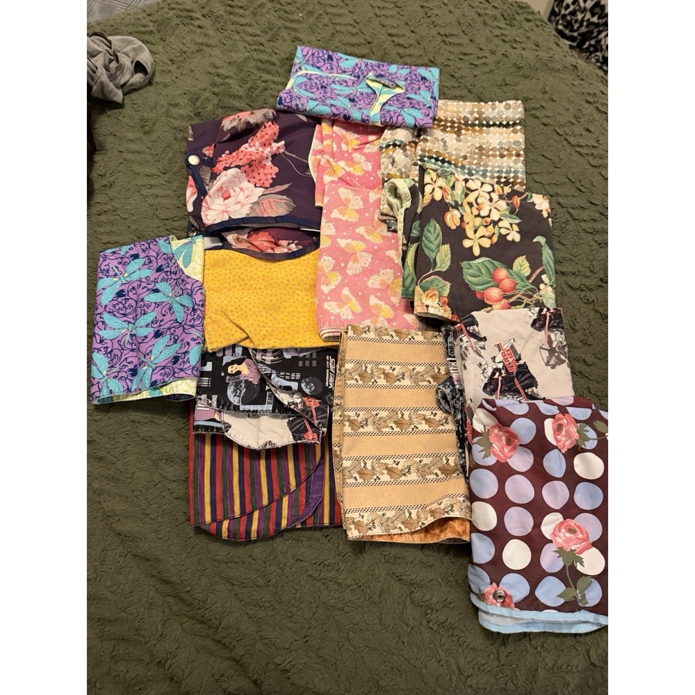 21 Reusable Adult/elderly Bibs  (8 Water Proof/13  Regular Some Double Sided